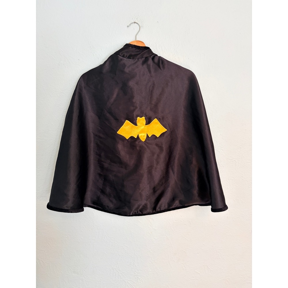Creative Education Reversible Cape Small Black Red Bat Spider Superhero Costume
